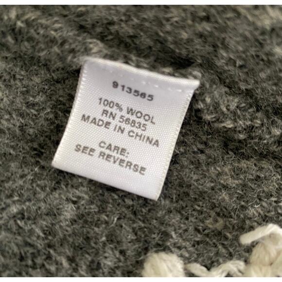 Vntg Cabela's Wool Snowflake Sweater Vest Sz S Grey Sleeveless Zip Up Novelty - Picture 12 of 12